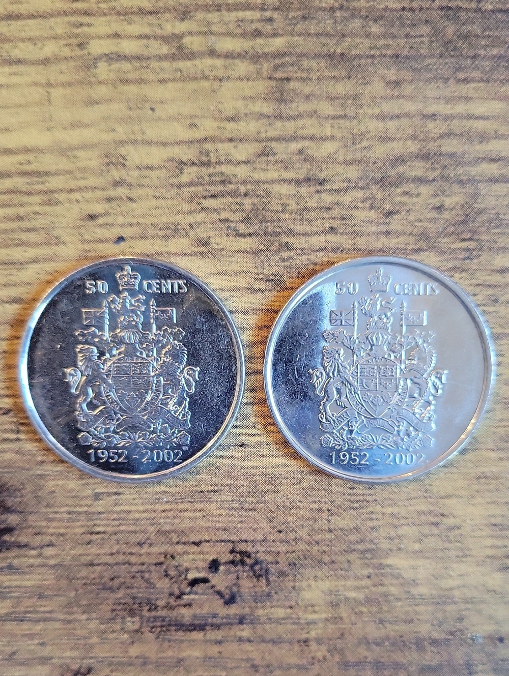 Classic 2002 Canadian 50 Cent Coins